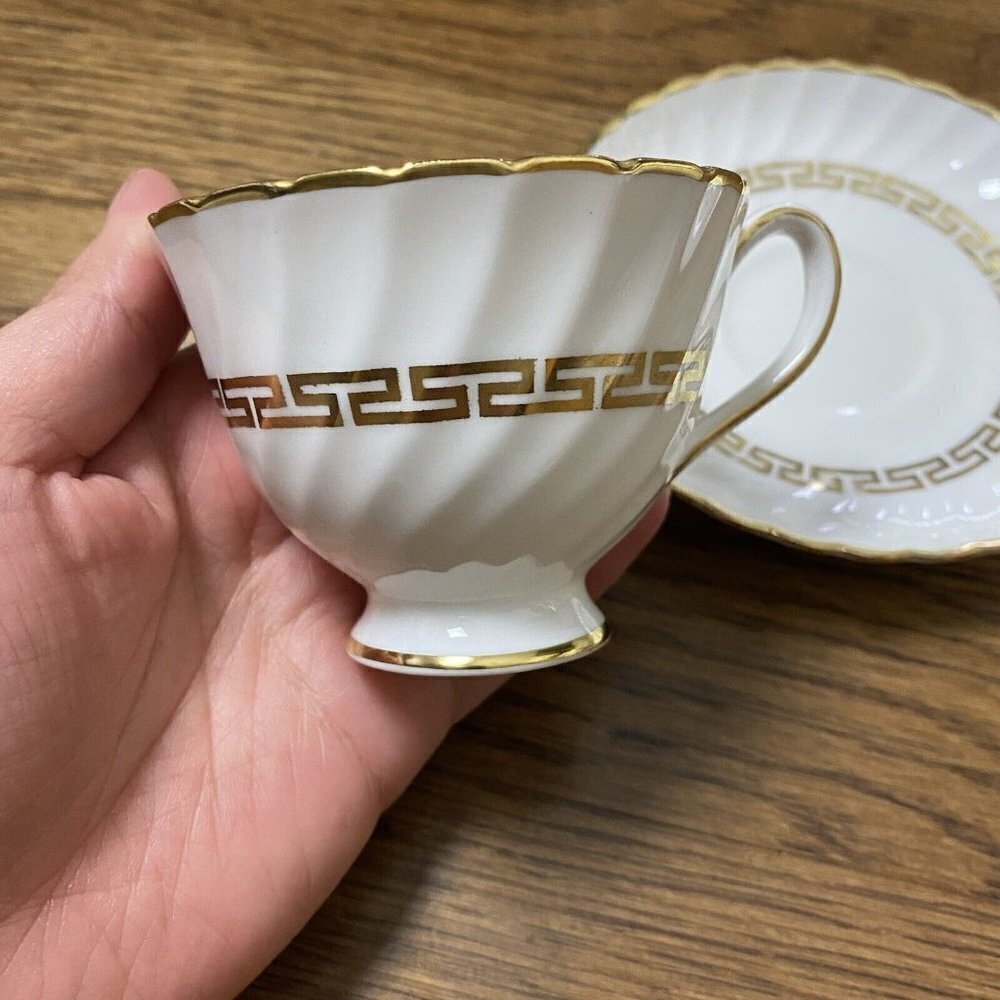 ROYAL ADDERLEY Bone China Demi Espresso Cup & Saucer Set